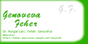 genoveva feher business card
